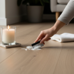 Jak usunąć wosk ze świeczki z paneli?