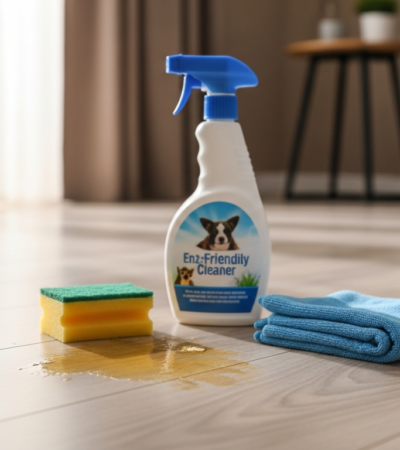 Jak usunąć plamy z moczu psa lub kota z paneli?