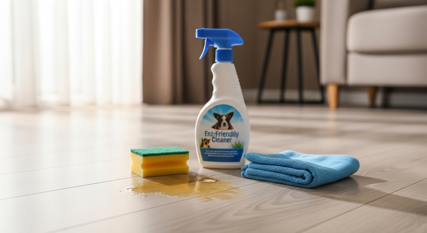 Jak usunąć plamy z moczu psa lub kota z paneli?