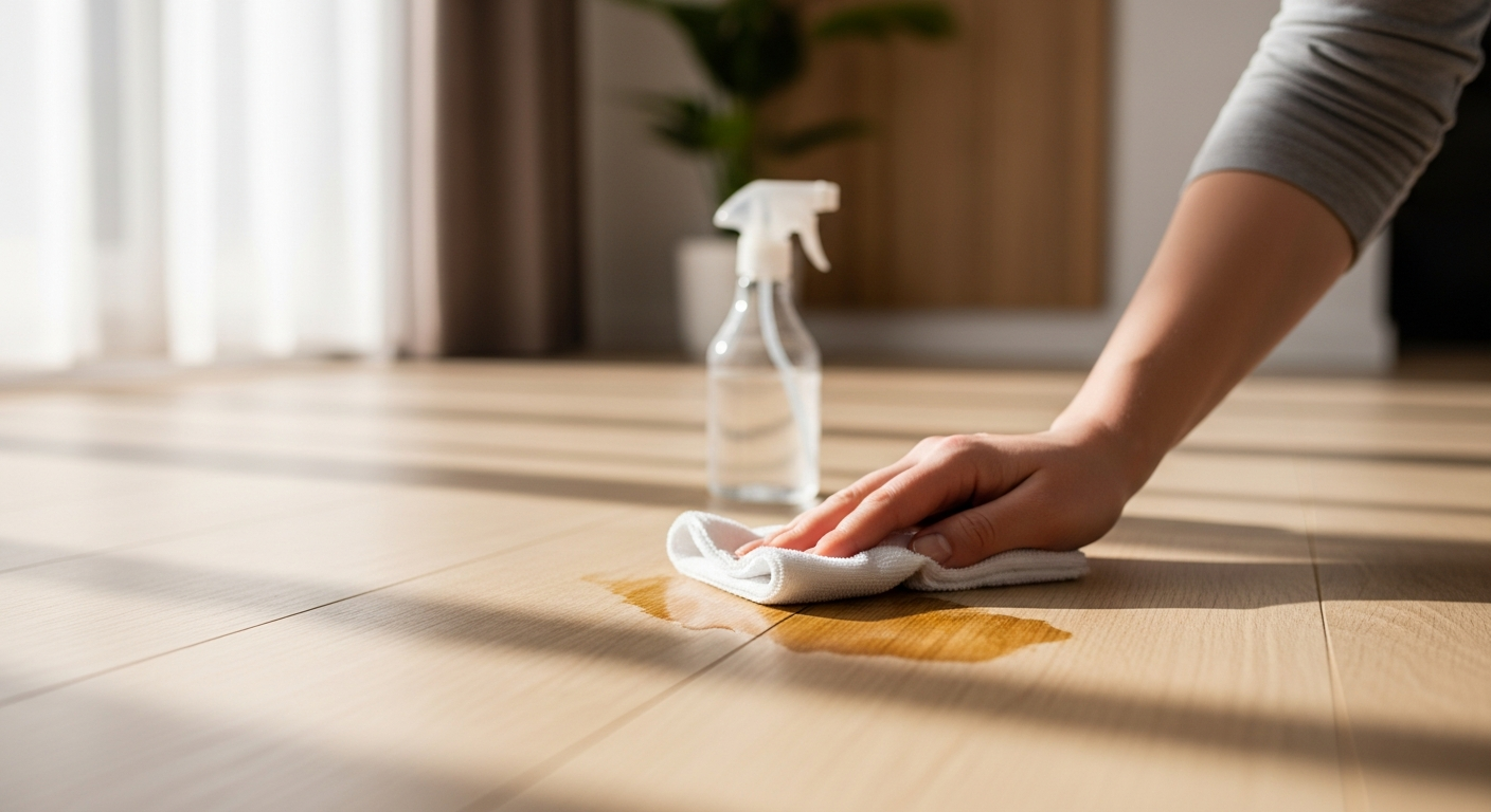 Jak usunąć tłuste plamy i olej z paneli?