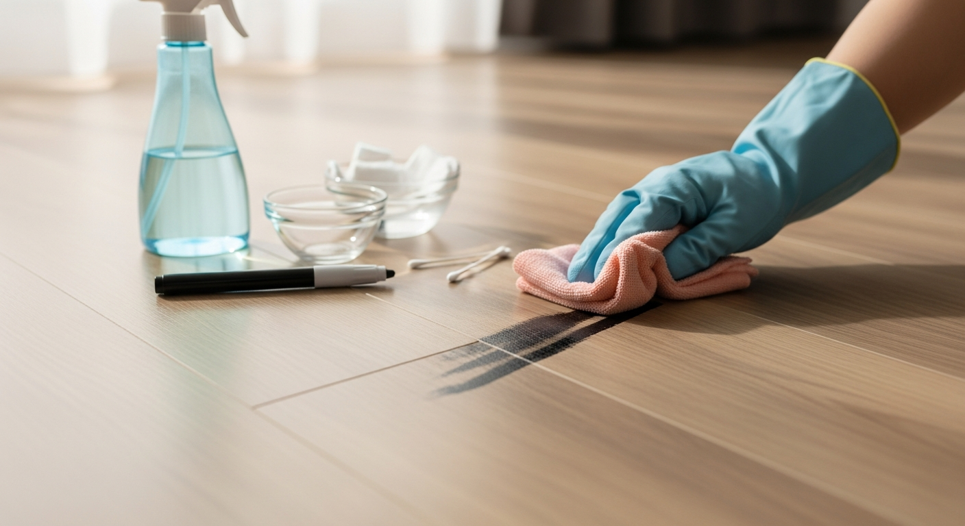 Jak usunąć marker permanentny z paneli?