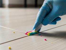 Jak usunąć plastelinę wdeptaną w panele?