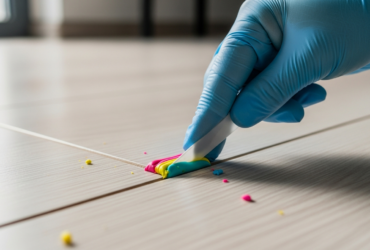 Jak usunąć plastelinę wdeptaną w panele?