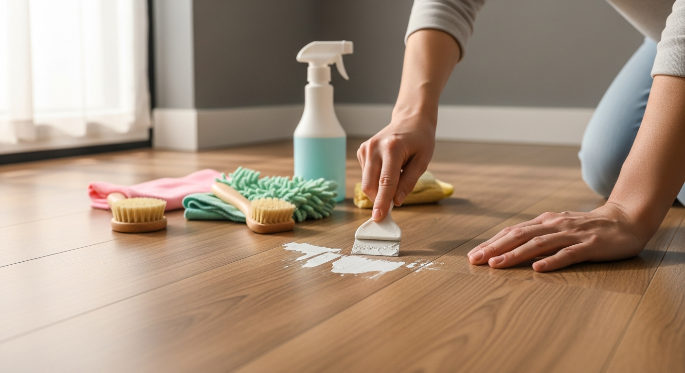 Jak usunąć zaschniętą farbę z paneli?